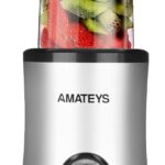 Amateys Personal Blender with Button,350W Professional Kitchen Blender for Smoothies and Shakes,Portable Smoothie Maker Mixer,Easy Cleaning&Operation,Suitable for Carrying or Storage
