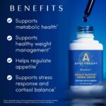Apothékary Blue Burn Herbal Supplement Liquid Drops, Metabolism and Weight Management Support, Clinically-Tested, Made in the USA, 3.4 Fl Oz, 100 Servings