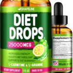 Appetite Suppressant Diet Drops – Liquid Fat Burner with L-Carnitine & Green Tea – Metabolism Booster for Weight Loss – Daily Fast Absorption Supplement with Garcinia Cambogia – 1 Fl Oz