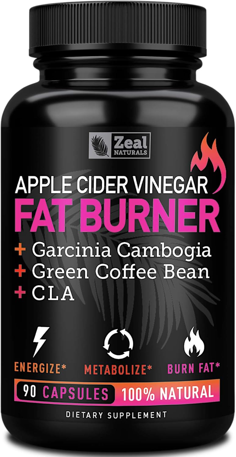 Apple Cider Vinegar Weight Management Pills for Women – Garcinia Cambogia + w. CLA & Green Coffee Bean Green Tea
