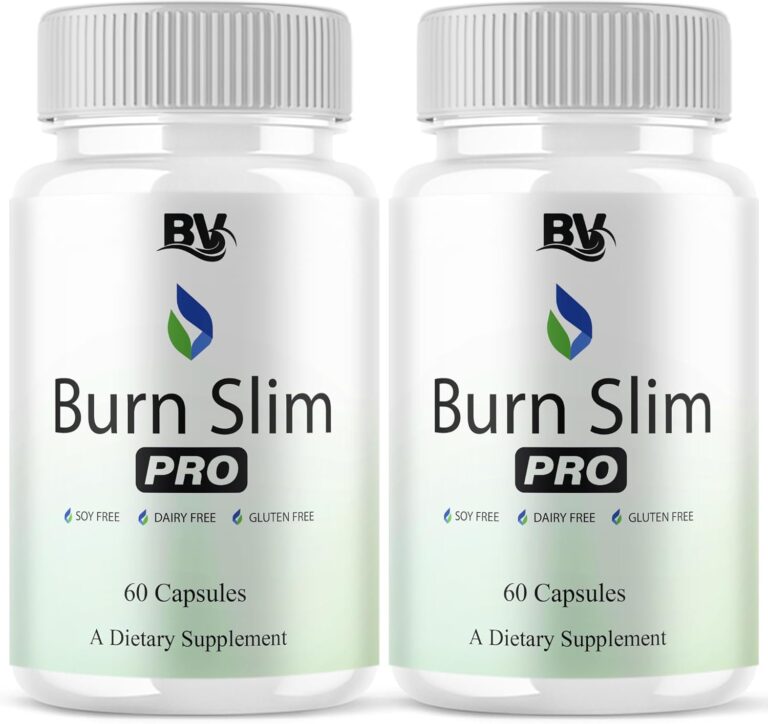 BLUE VIBE Burn Slim Pro Capsules, BurnSlim Advanced Maximum Strength Overall Health & Wellness Support Supplement, Burn Slim Premium All Natural Daily Health Support Formula (2 Pack - 120 Capsules)