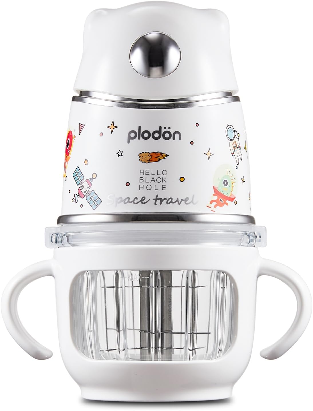 Baby Food Maker with Glass Bowl& 316 Stainless Steel Blades, Baby Food Processor for Infants 6+ Months, BPA-Free One-Step Blender for Homemade Stage 1 2 3 Puree, Dishwasher Safe, Silver
