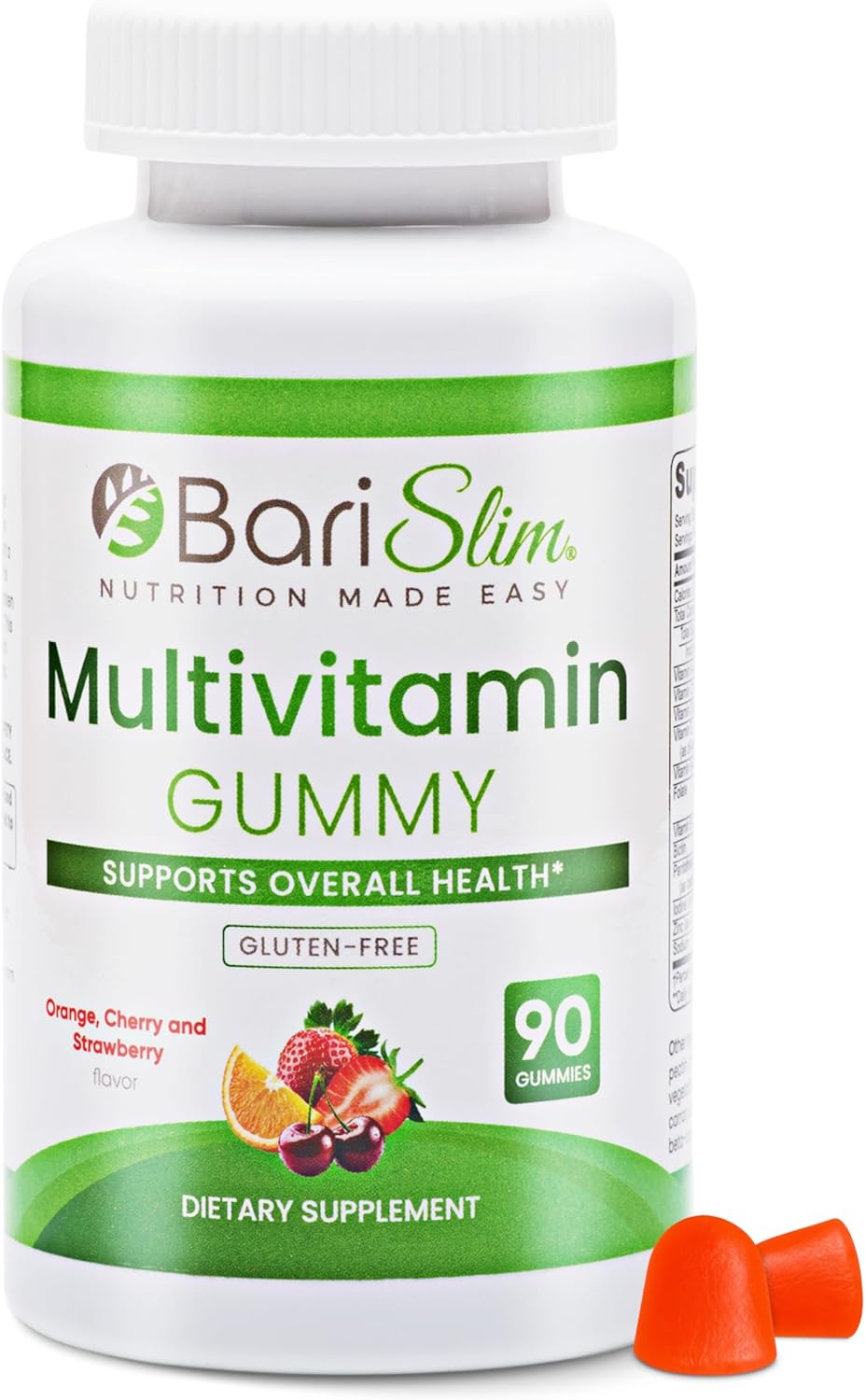 BariSlim Bariatric Chewable Multivitamin Gummies – Specially Formulated Gummy Vitamin for Patients After Weight Loss Surgery – Easy to Digest & Great Tasting Fruit Flavors | 90 Fruit Chews