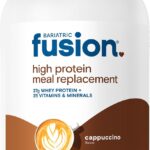 Bariatric Fusion Cappucino Meal Replacement 27g Protein Powder, 21 Serving Tub for Bariatric Surgery Patients Including Gastric Bypass and Sleeve Gastrectomy - No Gluten, Aspartame or Sugar