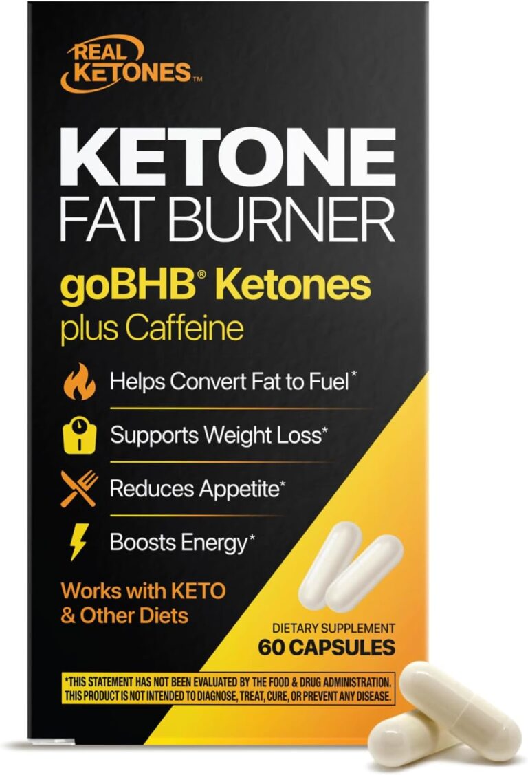 Belly Fat Burner for Men & Women - Clinically Validated goBHB Metabolism Booster and Appetite Suppressant for Weight Loss and Energy Support - 3rd Party Lab Tested Vegan & Non-GMO (60 Capsules)