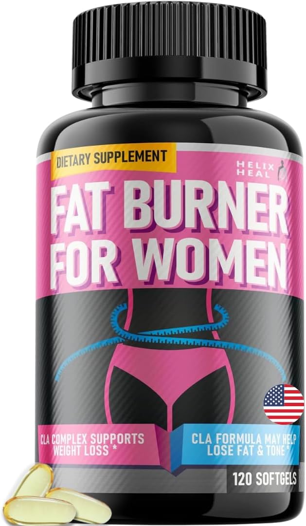 Belly Fat Burner for Women – Weight Loss Pills for Women Stomach Fat | CLA Softgels | Appetite Suppressant & Metabolism Booster | Bloating Relief & Natural Support – Keto Diet Pills 120 Softgels