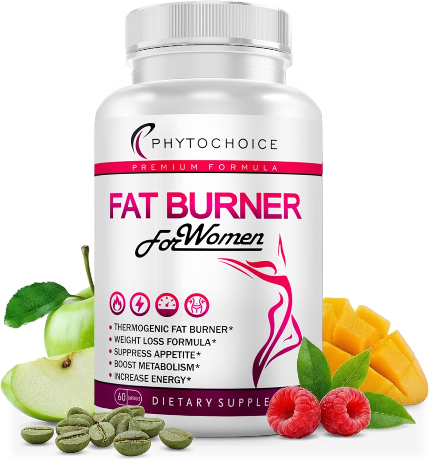 Belly Fat Burner for Women – Powerful Weight Loss Pills That Target Stubborn Belly & Thigh Fat – Thermogenic Metabolism Booster, Appetite Suppressant & Bloating Relief – Advanced Slimming Formula