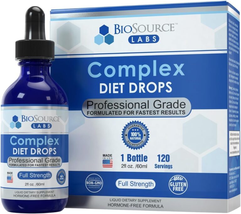 BioSource Labs Complex Diet Drops – Best Natural Drops for Men and Women (1 Bottle, 2 fl oz) - 30 Day Supply