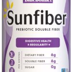 BlueBonnet Nutrition Sunfiber – 6 g of Plant Based Prebiotic Soluble Fiber – Supports Digestive Health* - Instant Dissolve – Non-GMO, Vegan, Kosher, Low-FODMAP – Unflavored, 7.4 OZ, 30 Servings