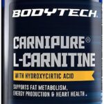 BodyTech L-Carnitine 1100mg - Supports Fat Metabolism, Energy Production & Muscle Recovery - Raspberry (16 fl oz)