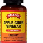 Bragg Energy Apple Cider Vinegar Capsules with B-12 Vitamins - 90 Capsules - Weight Management - Non-GMO, Vegan, Gluten Free, No Sugar - Helps Generate Energy at Cellular Level for Men and Women