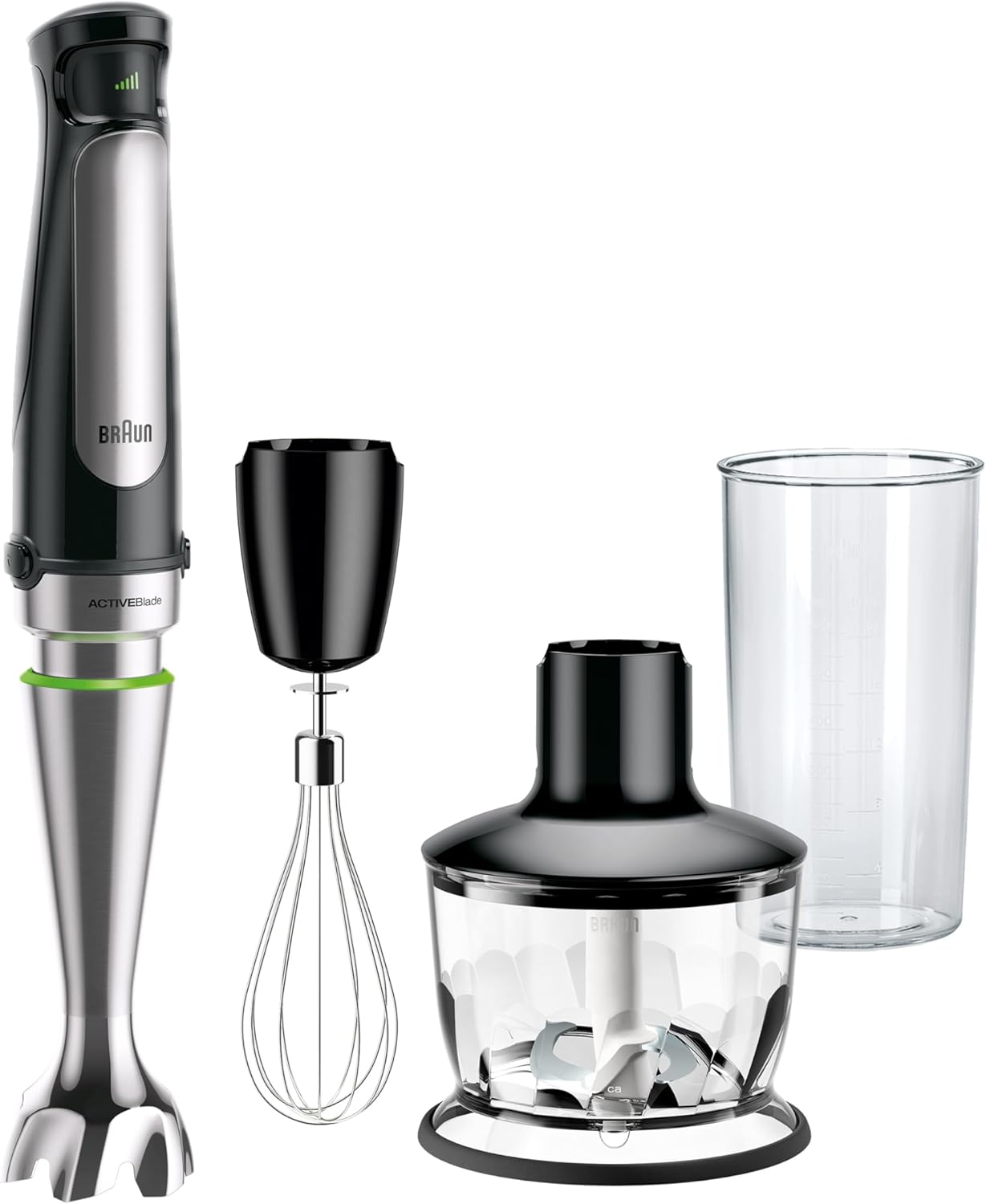 Braun MultiQuick 7 3-in-1 Immersion Blender with Food Processor – Powerful Handheld Electric Stick – Emulsifier for Chopping, Beating & Whisking – Ideal for Soup, Puree, Smoothies & More