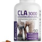 Bronson CLA 3000 Extra High Potency Supports Healthy Weight Management Lean Muscle Mass Non-Stimulating Conjugated Linoleic Acid, 90 Softgels