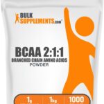 BulkSupplements.com BCAA 2:1:1 Powder - Branched Chain Amino Acids, BCAAs Amino Acids Powder - Unflavored & Gluten Free, 1g per Serving, 1kg (Pack of 5) (11 lbs)