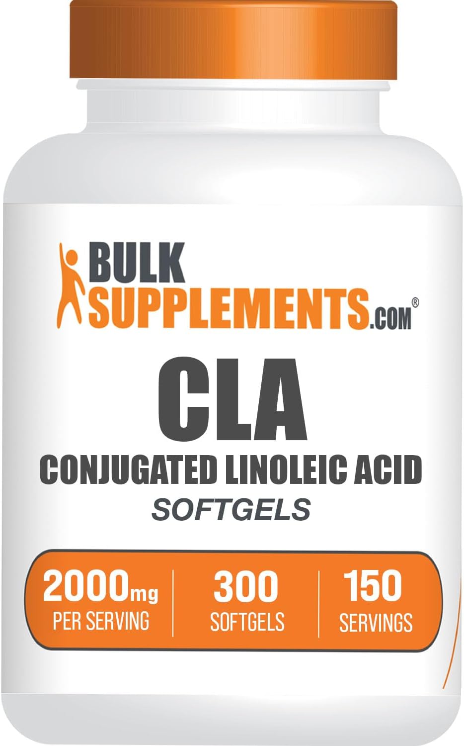 BulkSupplements.com Conjugated Linoleic Acid Softgels – CLA Supplements, CLA 2000mg, CLA Safflower Capsules, CLA Pills – 2 CLA Softgels per Serving, 150-Day Supply, 300 Softgels