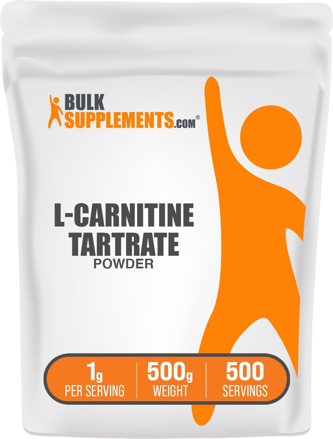 BulkSupplements.com L-Carnitine L-Tartrate Powder – Fat Burner For Men – Fat Burners For Women – Carnitine Supplement – Pre Workout Weight Loss – Weight Loss Powder (500 Grams – 1.1 lbs)