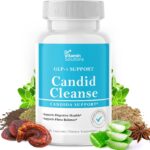 Candid Cleanse Supplement with GLP-1 Support - Oregano Leaf, Caprylic Acid & LactoSpore | Candida Support Pills for Digestive Health | Candida Cleanse Detox for Women & Men | 30