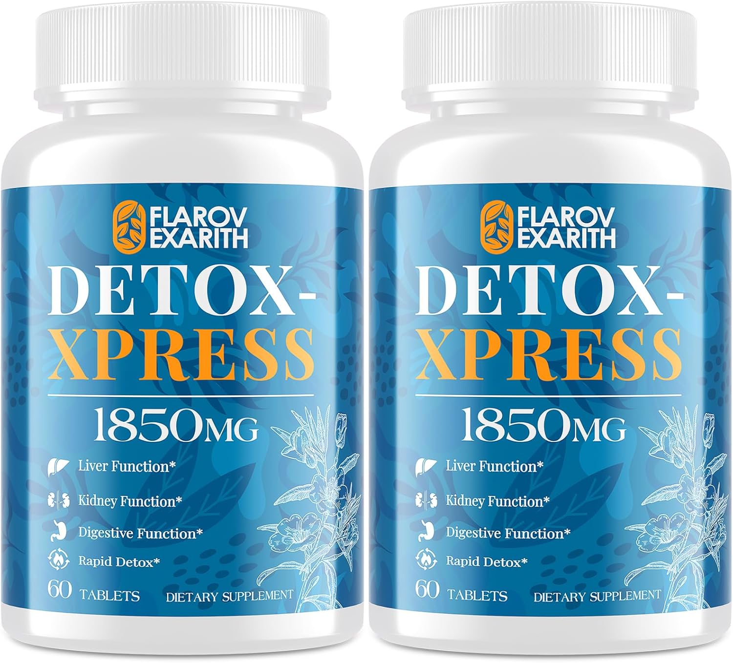 Canna Cleanse, Liver Detox & Repair Chewable Tablets, Milk Thistle Supplement, Fast-Acting Body Detox for Women & Men, Toxin Flush for Liver, Kidney, Digestion & Metabolism, 120 Tablets