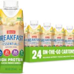 Carnation Breakfast Essentials High Protein Ready-to-Drink, Classic French Vanilla, 8 FL OZ Carton (Pack of 24)