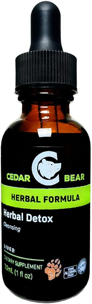 Cedar Bear – Herbal Detox a Liquid Herbal Supplement That is a Deep Detox Cleansing That Helps Clear Organs and Tissues of Environmental Toxins 1 Fl Oz