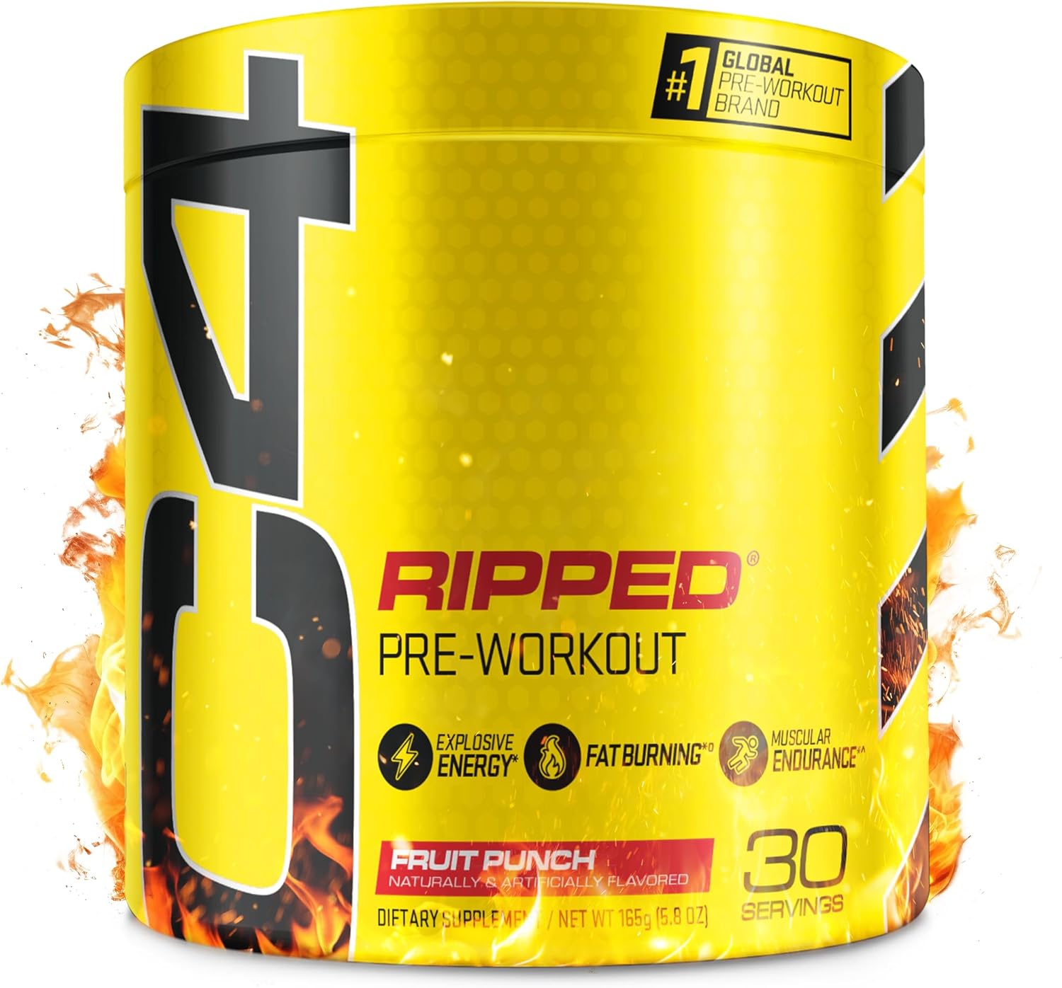 Cellucor C4 Ripped Pre Workout Powder Fruit Punch – Creatine Free + Sugar Free Preworkout Energy Supplement for Men & Women – 150mg Caffeine + Beta Alanine + Weight Loss – 30 Servings