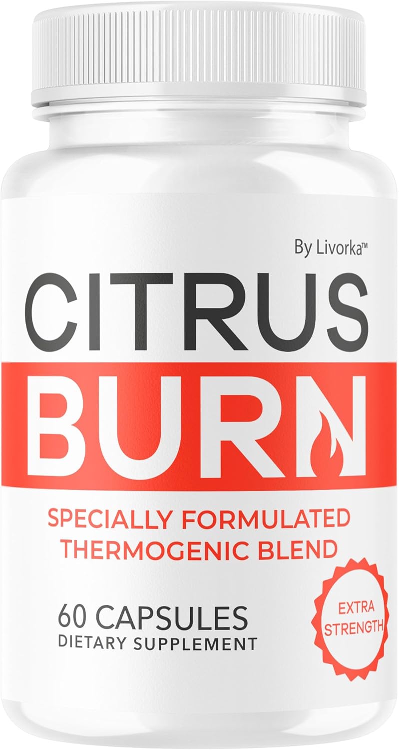 Citrus Burn Capsules – Official CitrusBurn Pills Supplement Support All Natural Ingredients Advanced Formula Premium Multivitamin for Overall Health & Wellness, 60 Capsules for 1 Month