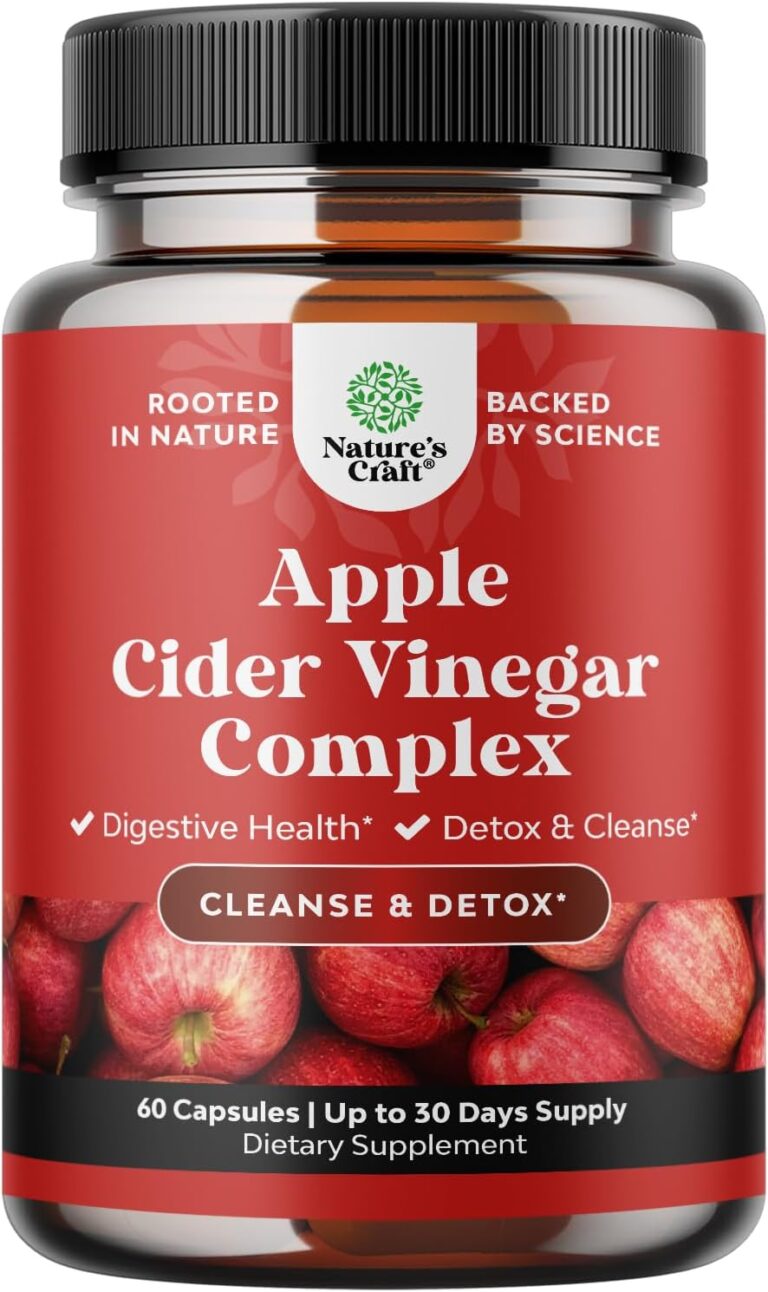 Cleansing Apple Cider Vinegar Capsules - ACV Cleanse and Detox Pills for Gut and Digestive Health with Slimming Cayenne - Extra Strength ACV Capsules for Gut Cleanse and Full Body Detox - 60 Count