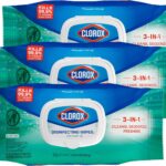 Clorox Disinfecting Wipes Flex Pack, Bleach Free, Fresh Scent, 75 Count, Pack of 3 (Pack May Vary)