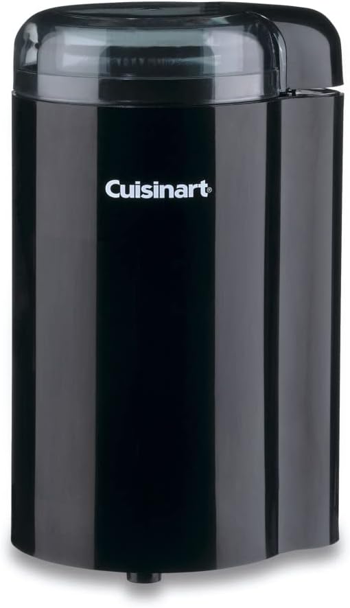 Cuisinart Coffee Grinder, One Touch Control Coffee Bean Grinder with Stainless Steel Bowl and Blades, 2.5 oz/70g Capacity Enough for 12 Cups, On/Off Switch with Safety Interlock, DCG-20BKN, Black