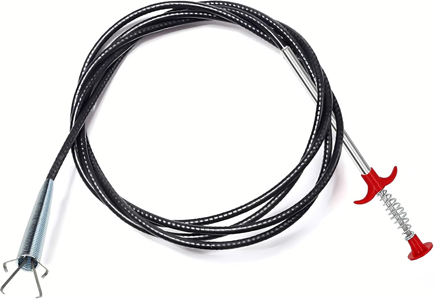 Drain Snake, Drain Clog Remover – Gutter Cleaning Tools Drain Cleaner for Toilet Sewer Shower Kitchen Bathroom Tub Clogged Drains Opener Cleaning Tool, Flexible Grabber Claw Pick Up Reacher (79 inch)