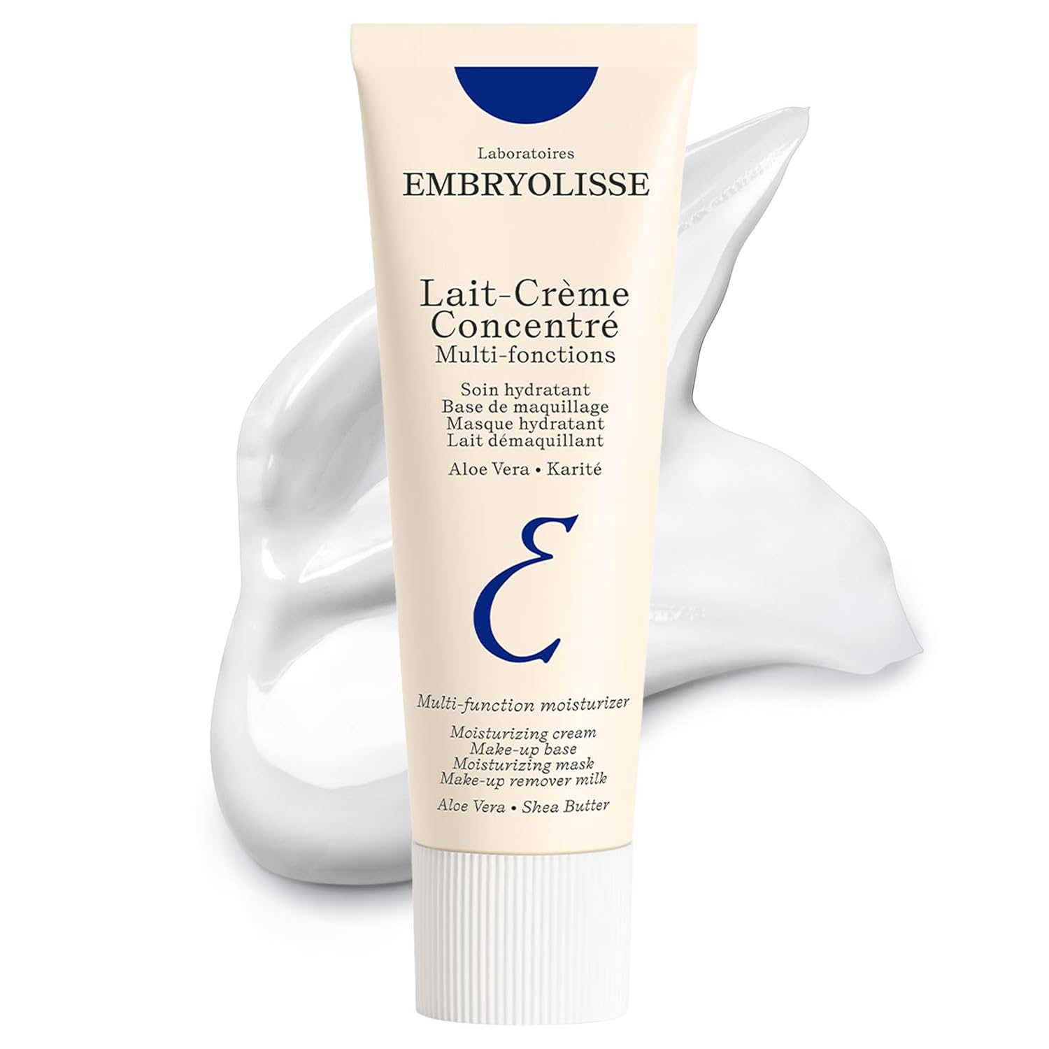 Embryolisse Lait-Crème Concentré, Multifunction Daily Face Moisturizer and Makeup Primer, Suitable for All Skin Types. French Face Cream With Shea Butter & Aloe Vera