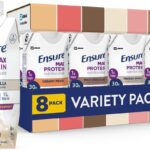 Ensure Max Protein Nutrition Shakes, Variety Pack, With 30g of Protein, 1g of Sugar, Nutrients to Support Immune System Health, High Protein Shake, 11 fl oz, Pack of 8, Liquid