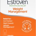Estroven Weight Management for Menopause Relief - 30 Ct. - Clinically Proven Ingredients Help Manage Weight, Provide Night Sweats & Hot Flash Relief* Drug-Free & Gluten-Free Caplets