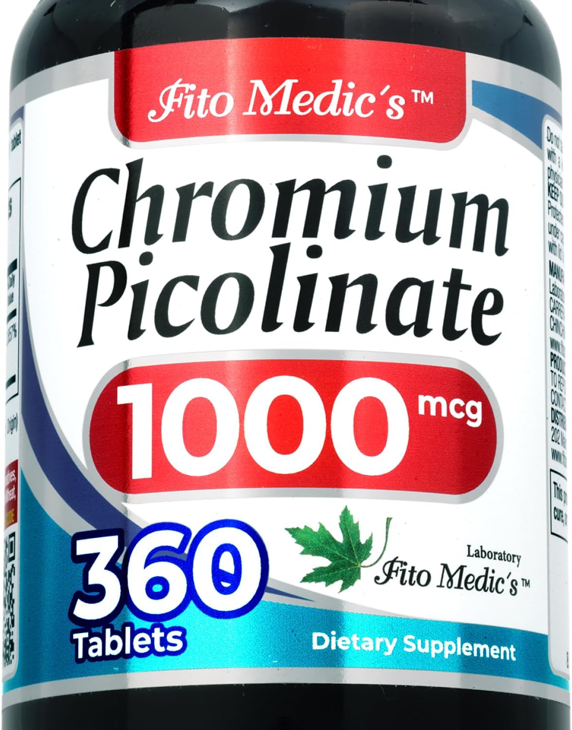 FITO Medic’S Lab Chromium Picolinate Supplement, 360 Tablets, Trace Mineral Formula