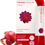 FOODOLOGY Coleology Cutting Stick Jelly (Pomegranate) – Dietary Fiber Supplement for Healthy Weight Management, Chia Seeds & Garcinia Cambogia, Korean Beauty with Collagen – 10 Sticks