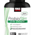 Force Factor ProbioSlim Extra Strength Probiotics for Women and Men with 30 Billion CFUs of Probiotics for Digestive Health, Bloating Relief, and Gut Health, with Prebiotic Fiber, 120 Capsules