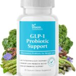 GLP-1 Probiotic Support Appetite Suppressant – Akkermansia muciniphila & Bifidobacterium infantis – Inulin Prebiotic Fiber – Gut Cleanse, Craving & Weight-Loss Support – 30 Caps