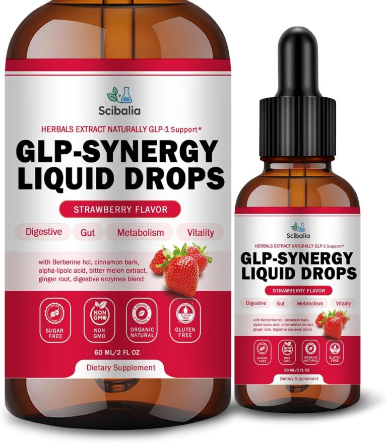 GLP-1 Supplement Drops for Men & Women, Natural 12-in-1 GLP 1 Boost w. Berberine HCI Digestive Enzyme for Appetite Craving Metabolism & Digestive, GLP-1 Daily Oral Liquid More Potency