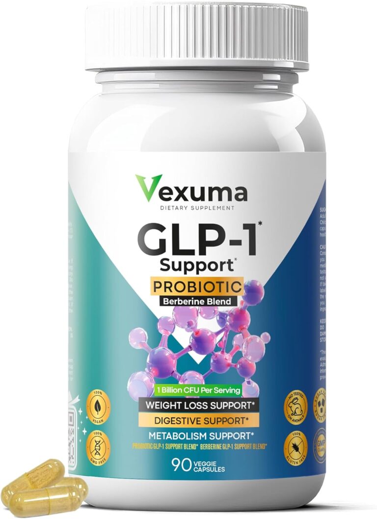 GLP-1 Support Probiotic Supplement for Weight Loss - Daily GLP1 Support for Women Men to Support Metabolism Healthy Gut & Boost Fat Burn - Natural Oral GLP-1 Support with Berberine HCl