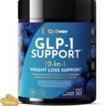 GLP-1 Support Probiotic Weight Loss Supplement - Natural GLP1 Support Appetite Suppressant for Women Men - for Daily Fat Burn Hunger Control Metabolism Boost Gut & Curb Cravings Support