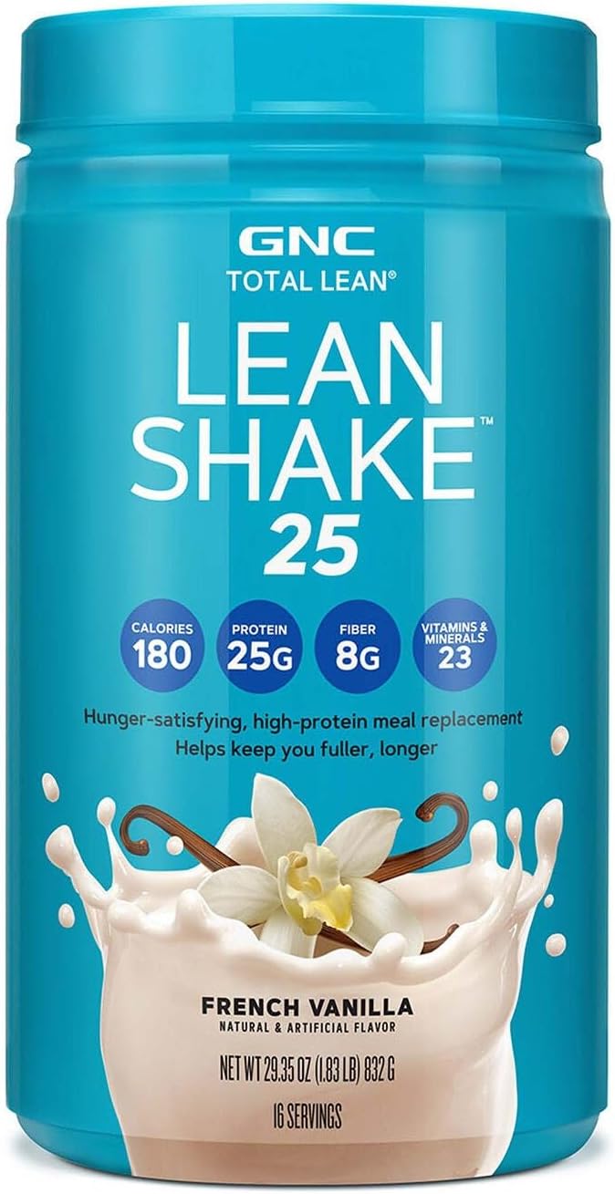 GNC Total Lean Lean Shake 25 – French Vanilla (16 Servings)