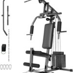 GarveeLife Home Gym Machine System with 100LBS Weight Stack, Multifunctional Weight Machine, Full Body Workout Station Exercise Equipment, All in One Home Gym with Pulley System for Strength Training