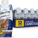 Glucerna Protein Smart Diabetes Care Shake, Chocolate, Diabetic Meal Replacement to Support Blood Sugar Management, 30g Protein, 150 Calories, Ready to Drink, 11-fl-oz Bottle, 12 Pack