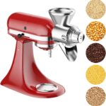 Grain Mill Attachment for Kitchenaid Stand Mixer, Flour Mill for Kitchenaid, Fit for Non-Oily Dry Grain Corn, Coffee Bean, Buckwheat, Oats, Millet, Wheat, Flour Mill Attachment by Cofun