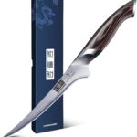 HOSHANHO Fillet Knife 7 Inch, Super Sharp Boning Knife in High Carbon Stainless Steel, Professional Japanese Fish Knives for Meat Poultry Cutting