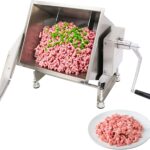 Hakka 30lb/15L Commercial Meat Mixer, Stainless Steel 20L Tilt Tank Manual Meat Mixer for Sausage (Mixing Max.30lb/15L for Meat)