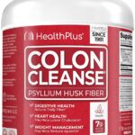 Health Plus Colon Cleanse Digestive Support | All Natural Daily Fiber for Toxin Elimination To Reduce Bloating | Supports Heart Health | 48 Ounces, 194 Servings