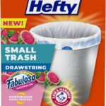 Hefty Small Trash Bags, Fabuloso Watermelon Scent, 4 Gallon, 52 Count