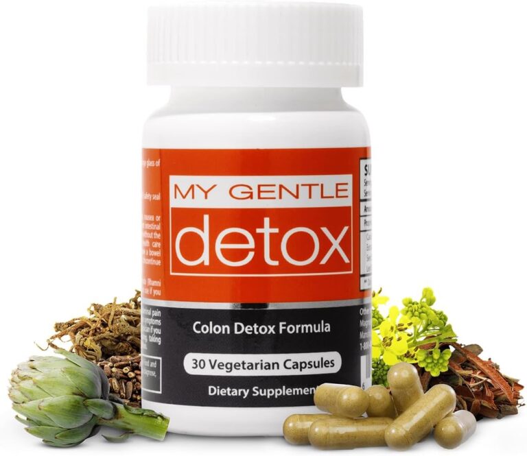Herbal Nitro My Gentle Detox Cleanse for Women & Men - Poop Pills for Constipation Relief - Overnight Colon Cleanse Natural Supplement for Bloating & Discomfort (30 Capsules)