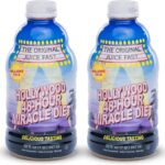 Hollywood diet 48 Hour Juice Cleanse Drink 2 Pack, Vitamin-B Infused Detox Cleanse for Body Reset, Hydration, and Energy | Ideal for Intermittent Fasting, Bloating Support, Event Prep, 32 oz